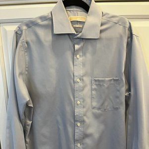 Michael Kors Non-Iron Light Gray Dress Shirt - Lightly Worn - Size 16 34/35